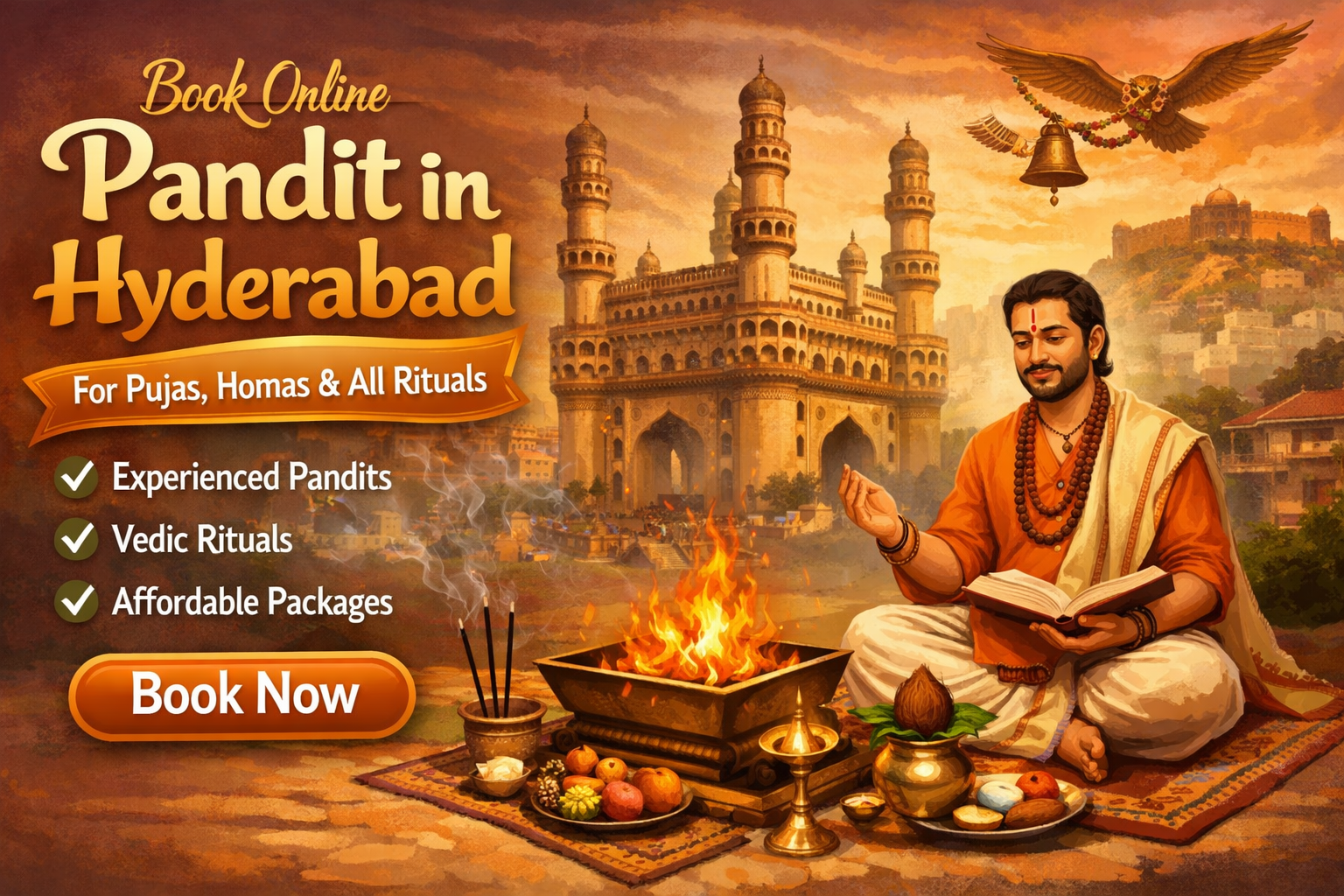 Book Online Pandit in Hyderabad